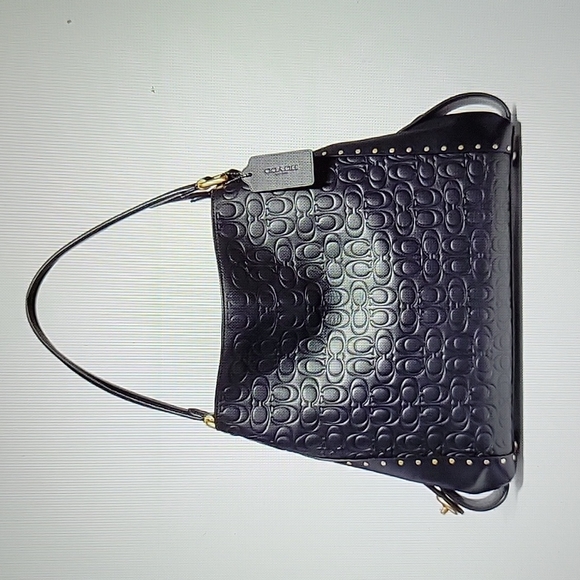 Coach Handbags - Coach Edie 31 Signature Leather with Border Rivets